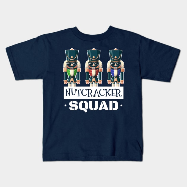 Nutcracker Squad: Funny Holiday for Nutcracker Lovers Kids T-Shirt by BoundlessWorks